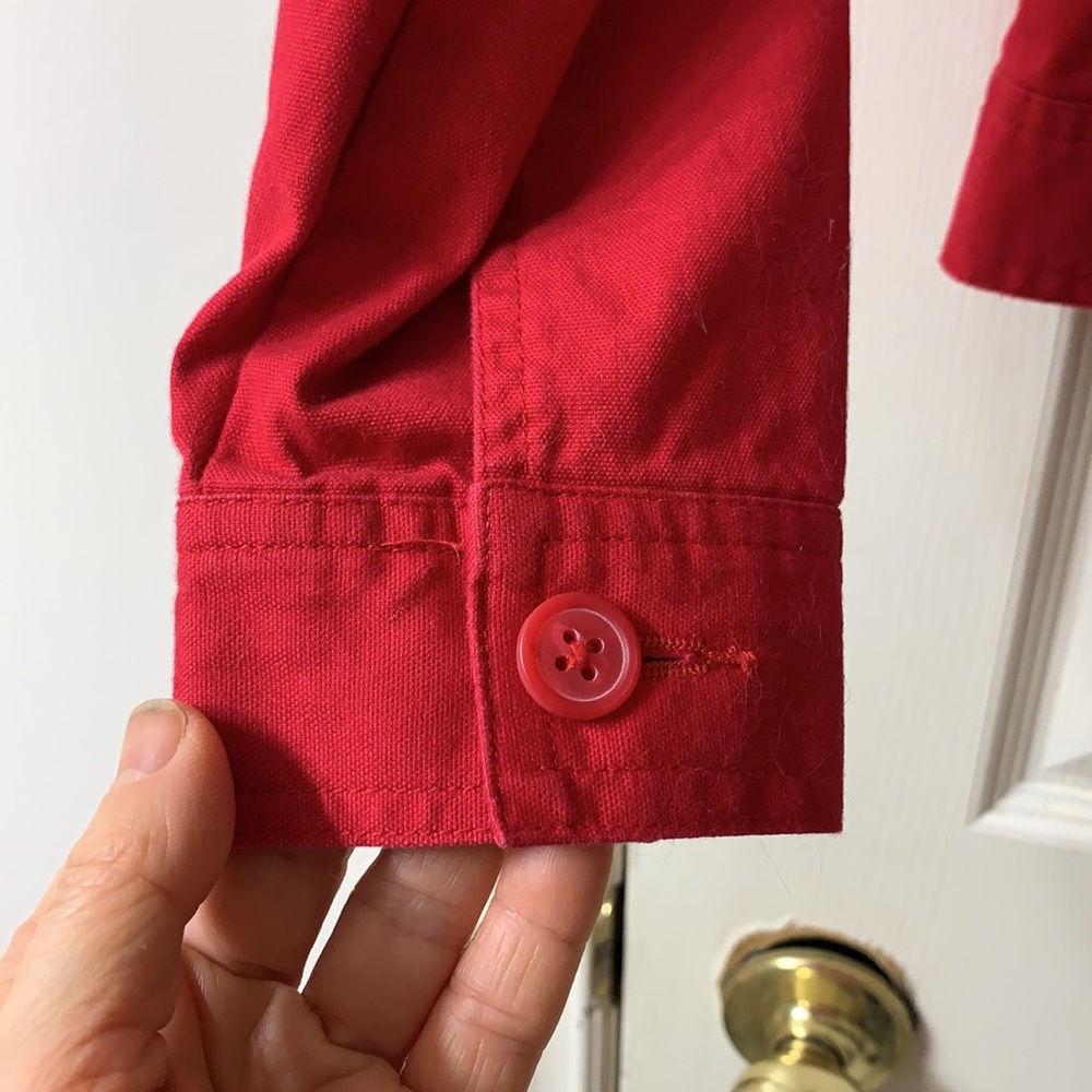 🌷3 for$25🌷Denver Hayes, US S, Red Long Sleeved Cotton Jacket - Picture 6 of 10